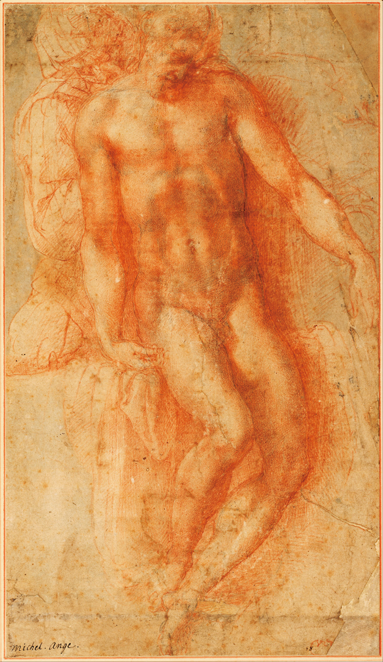  米开朗基罗·博那罗蒂 Michelangelo di Lodovico Buonarroti Simoni——素描草稿 (2)